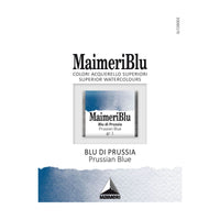 Akvarelová barva Maimeri Blu – půlpánvička 1,5 ml – Pruská modř