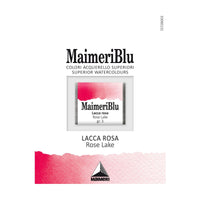Akvarelová barva Maimeri Blu – půlpánvička 1,5 ml – Růžový lak