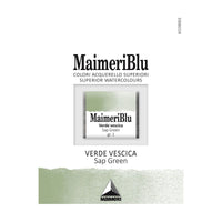 Akvarelová barva Maimeri Blu – půlpánvička 1,5 ml – Šťavnatá zelená
