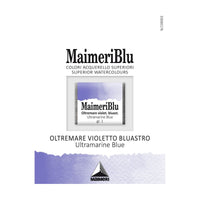Akvarelová barva Maimeri Blu – půlpánvička 1,5 ml – Ultramarín modrý