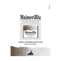 Akvarelová barva Maimeri Blu – půlpánvička 1,5 ml – Umbra pálená