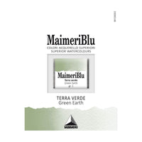 Akvarelová barva Maimeri Blu – půlpánvička 1,5 ml – Zelená hlinka