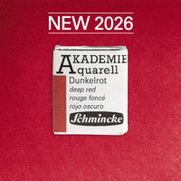 Akvarelová barva Schmincke AKADEMIE 1/2 pánvička - Golden pink – 335 Tmavě červená