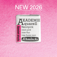 Akvarelová barva Schmincke AKADEMIE 1/2 pánvička - Golden pink – 952 Neonově růžová