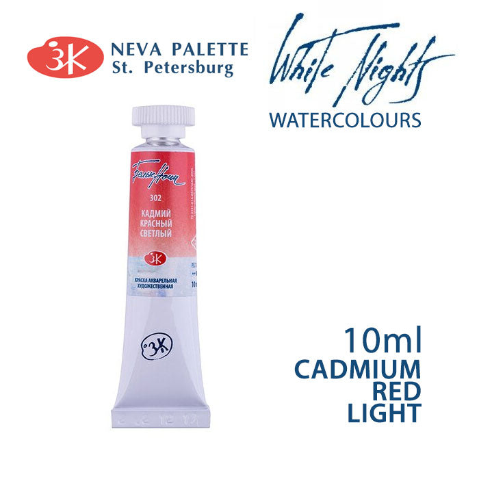 Akvarelová barva White Nights 10 ml - Kadmium červené světlé