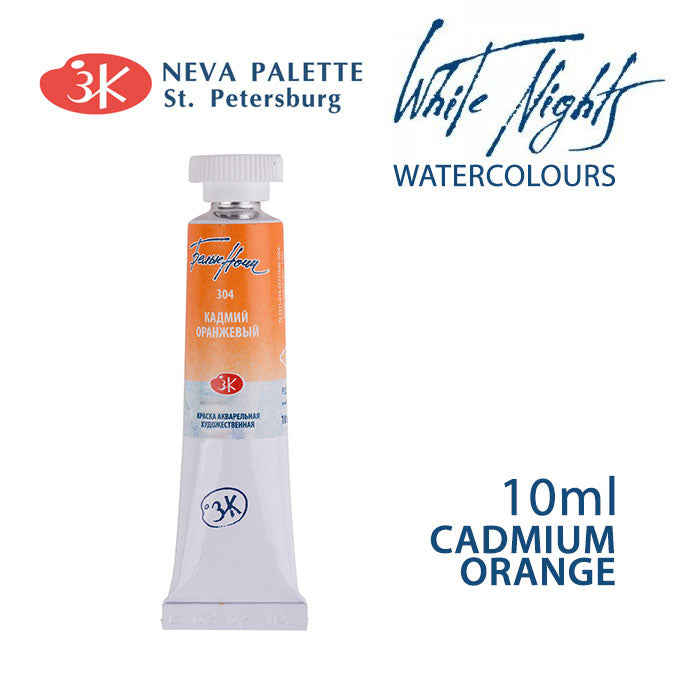 Akvarelová barva White Nights 10 ml - Kadmium oranžové