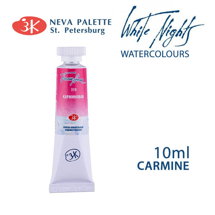 Akvarelová barva White Nights 10 ml - Karmínová