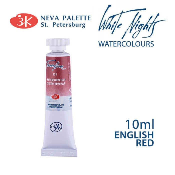 Akvarelová barva White Nights 10 ml - Anglická červeň