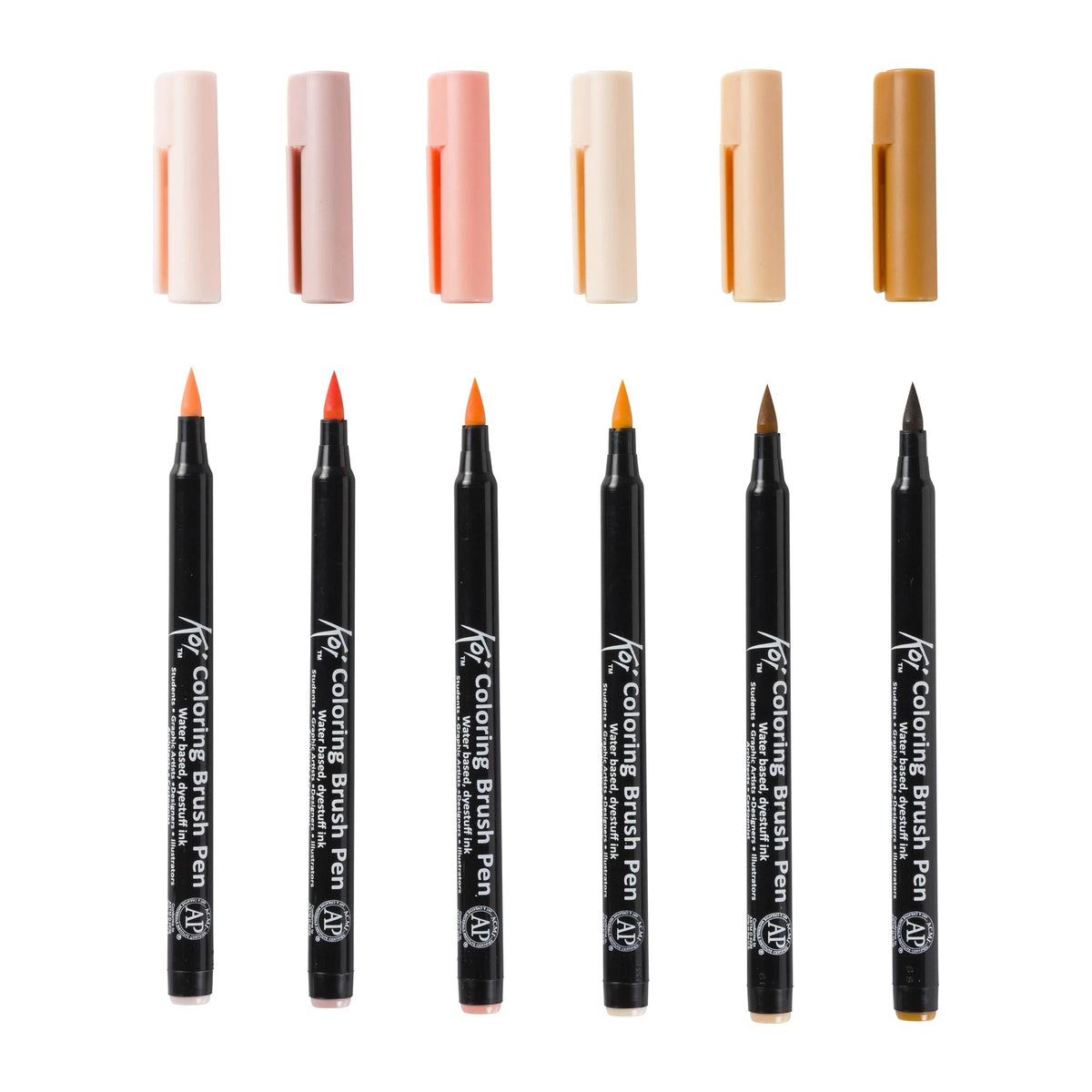 Akvarelové štětcové popisovače SAKURA Koi Coloring Brush Manga