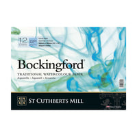 Akvarelový blok CANSON St Cuthberts Bockingford 300 g/m² 12 listů kroužková vazba 18 – 41 cm