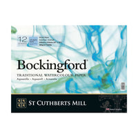 Akvarelový blok CANSON St Cuthberts Bockingford 300 g/m² 12 listů kroužková vazba 18 – 41 cm