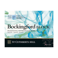 Akvarelový blok CANSON St Cuthberts Mill Bockingford bílý 300 g/m² 12 listů – 31 – 41 cm