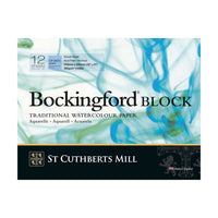 Akvarelový blok CANSON St Cuthberts Mill Bockingford bílý 300 g/m² 12 listů – 31 – 41 cm