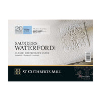 Akvarelový blok CANSON St Cuthberts Saunders Waterford CP bílý 300 g/m² 20 listů – 26 – 51 cm