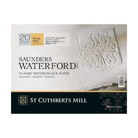 Akvarelový blok CANSON St Cuthberts Saunders Waterford Rough 300 g/m² 26 × 51 cm – 20 listů