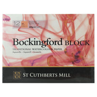 Akvarelový blok St Cuthberts Mill Bockingford HP bílý 300 g/m² 12 listů – 31 – 41 cm
