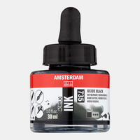 ROYAL TALENS Amsterdam Acrylic Ink akrylový inkoust 30 ml – Oxidová černá