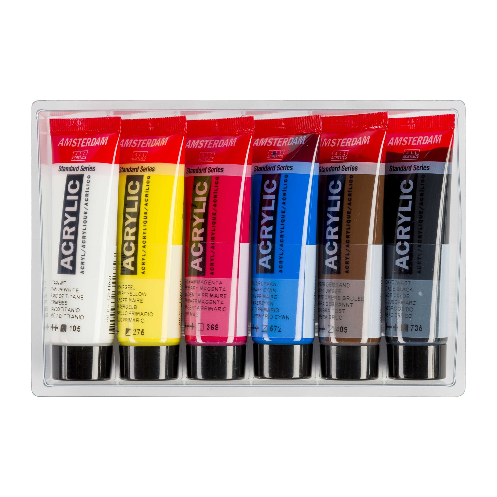 ROYAL TALENS Amsterdam sada akrylových barev Primary 6 x 20 ml