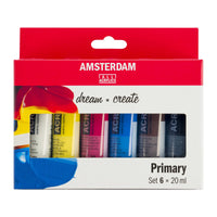 ROYAL TALENS Amsterdam sada akrylových barev Primary 6 x 20 ml