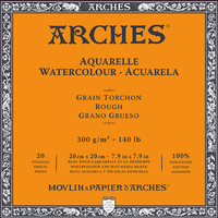 ARCHES akvarelový blok Rough přírodní bílá 300 g/m² 10 – 31 cm - 20 listů