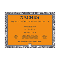 ARCHES akvarelový blok Rough přírodní bílá 300 g/m² 10 – 31 cm - 20 listů
