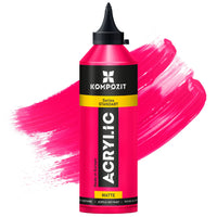 Akrylová barva Kompozit STANDART Fluorescent 500 ml – 114 Fluorescenční růžová