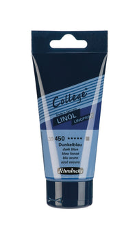 Barva na linoryt Schmincke College Linol 75 ml – 450 Tmavě modrá
