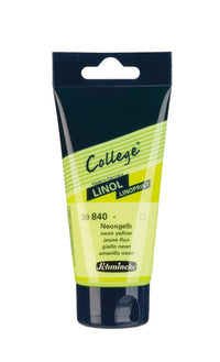 Barva na linoryt Schmincke College Linol 75 ml – 840 Neonová žlutá