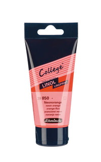 Barva na linoryt Schmincke College Linol 75 ml – 850 Neonová oranžová