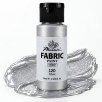 Barva na textil Phoenix 59 ml stříbrná 120