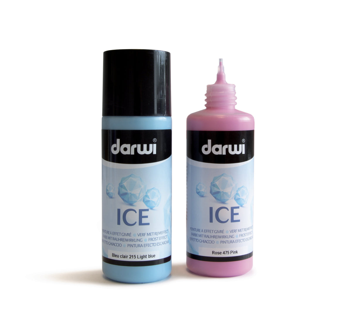 Barva s ledovým efektem DARWI Ice 80 ml, světle zelená