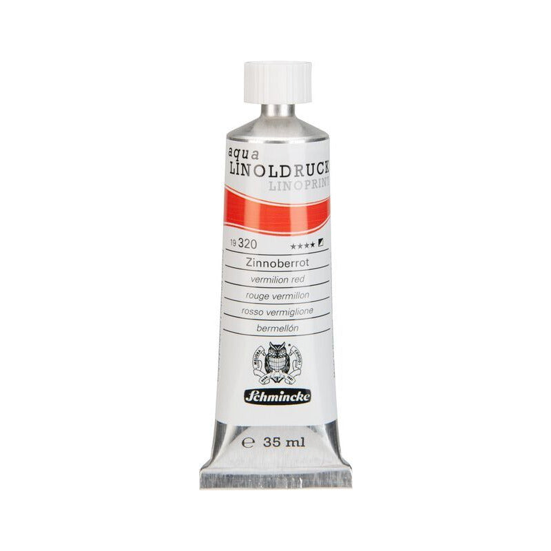 Barvy na linoryt Schmincke aqua-LINOPRINT 35 ml – 320 Rumělková červená
