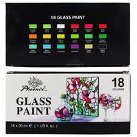 Barvy na sklo Phoenix - 18 x 30 ml