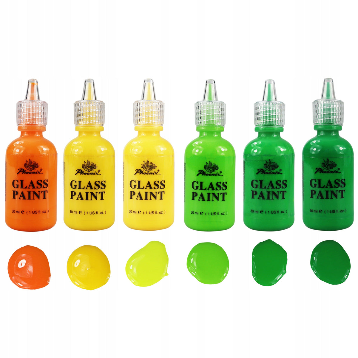Barvy na sklo Phoenix - 18 x 30 ml