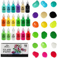 Barvy na sklo Phoenix - 18 x 30 ml