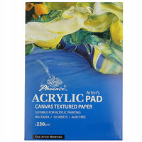 Blok na akryl Phoenix 230 g/m², 210 × 297 mm, 297 × 420 mm – 10 listů