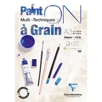 Blok na mixed media CLAIREFONTAINE Paint'On a grain 250 g – 20 listů