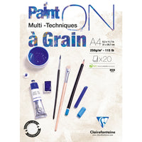 Blok na mixed media CLAIREFONTAINE Paint'On a grain 250 g – 20 listů