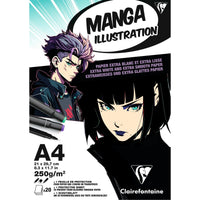 Blok papírů Clairefontaine Manga Illustration 250 g/m² A5 – A3 - 20 listů
