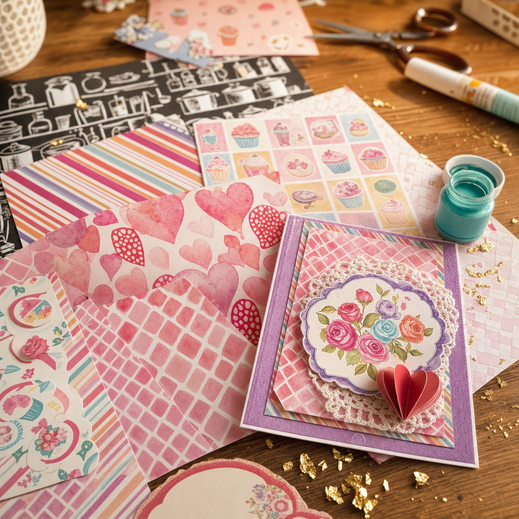 Kreatívna sada na scrapbooking a papierové tvorenie
