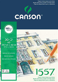 Skicovací blok Canson 1557 180 g/m² A4 lepený - 30 listů