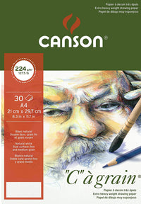 Canson C a grain skicář 224 g/m² 30L A4 jemnozrnný lepený