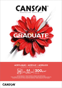 Canson Graduate akrylový blok 300 g 20L A4 lepený