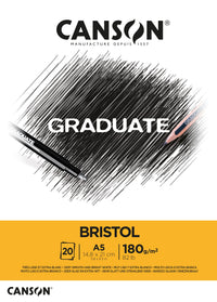 Canson Graduate Bristol kreslicí blok 180 g/m² - 20 listů, A5 lepený