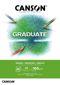 Canson Graduate kreslicí blok bílý 160 g/m² 30 listů A5 lepený