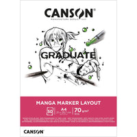 Canson Graduate Manga blok 200 g/m² - 30 listů, A4, lepený