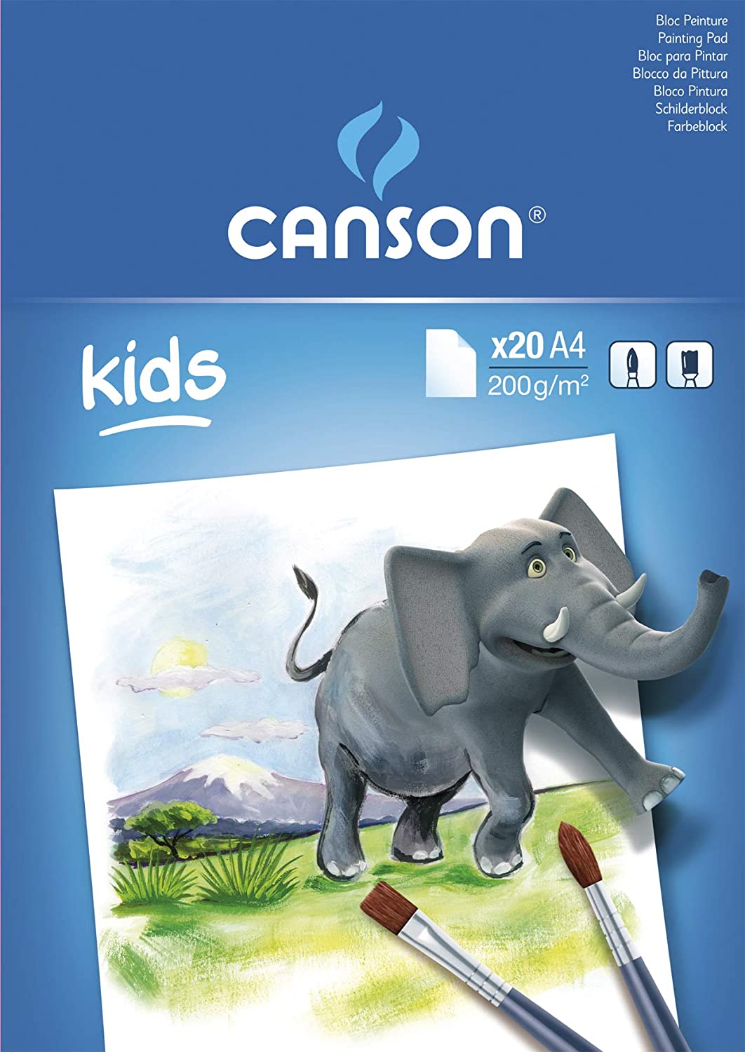 CANSON Kids kreslicí blok 200 g/m² 20 listů A4 lepený