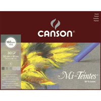 Canson Mi-Teintes lepený blok na pastel 160 g/m² 30 listů 32 x 41 cm Grey