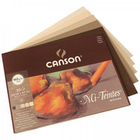Canson Mi-Teintes lepený blok na pastel 160 g/m² 30 listů Earth - 32 x 41 cm
