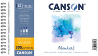 Canson Montval akvarelový blok CP 300 g/m² 12 listů 13,5 x 21 cm se spirálovou vazbou